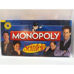 Seinfeld Monopoly Collectors Edition Board Game USAopoly 1998 Pewter Tokens